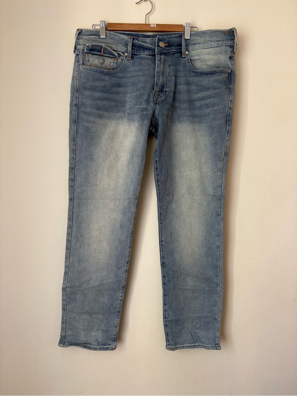 True Religion Geno Light Blue Slim Straight Jeans